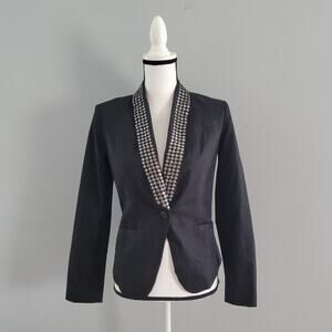 Jessica Simpson Darryle Studded Tuxedo Blazer Size 0